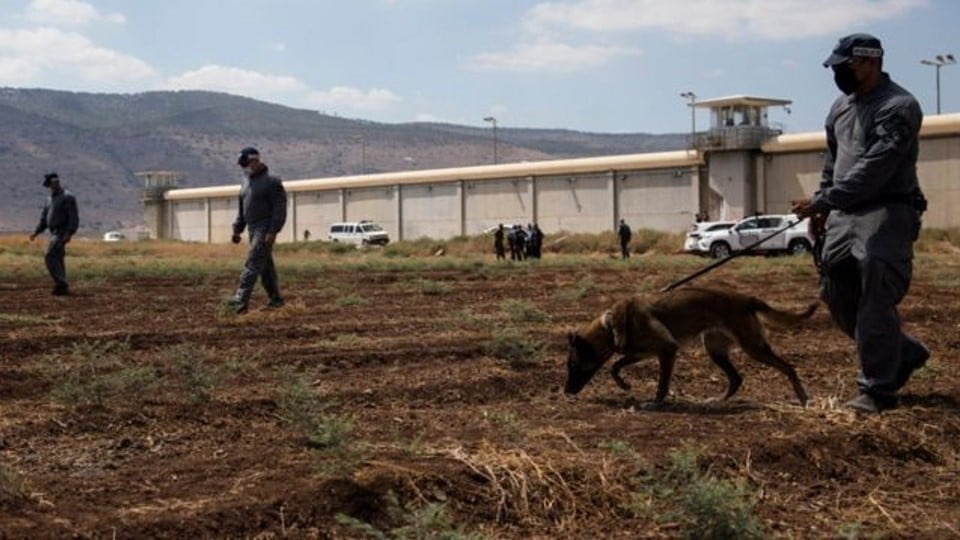 6 palestinos se escapan de la cárcel en Israel por un túnel