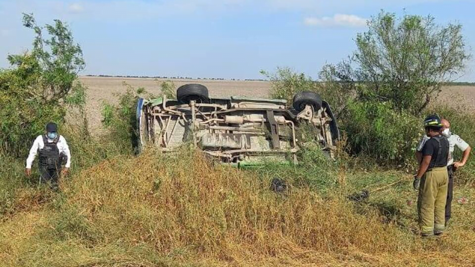 Volcadura deja siete centroaméricanos heridos en la carretera San Fernando-Reynosa