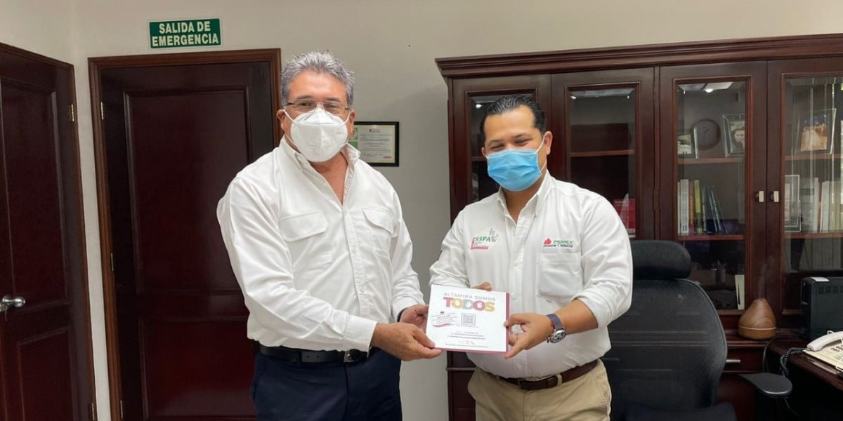 Visita alcalde electo de Altamira, Armando Martínez, instalaciones del Campo Tamaulipas