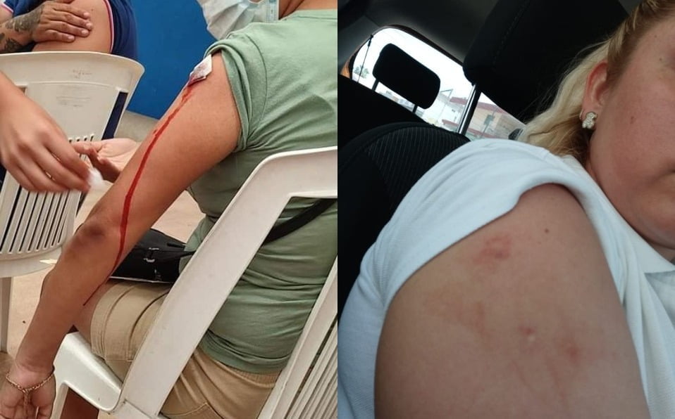 Denuncian mala aplicación de vacuna covid en polideportivo de Tampico