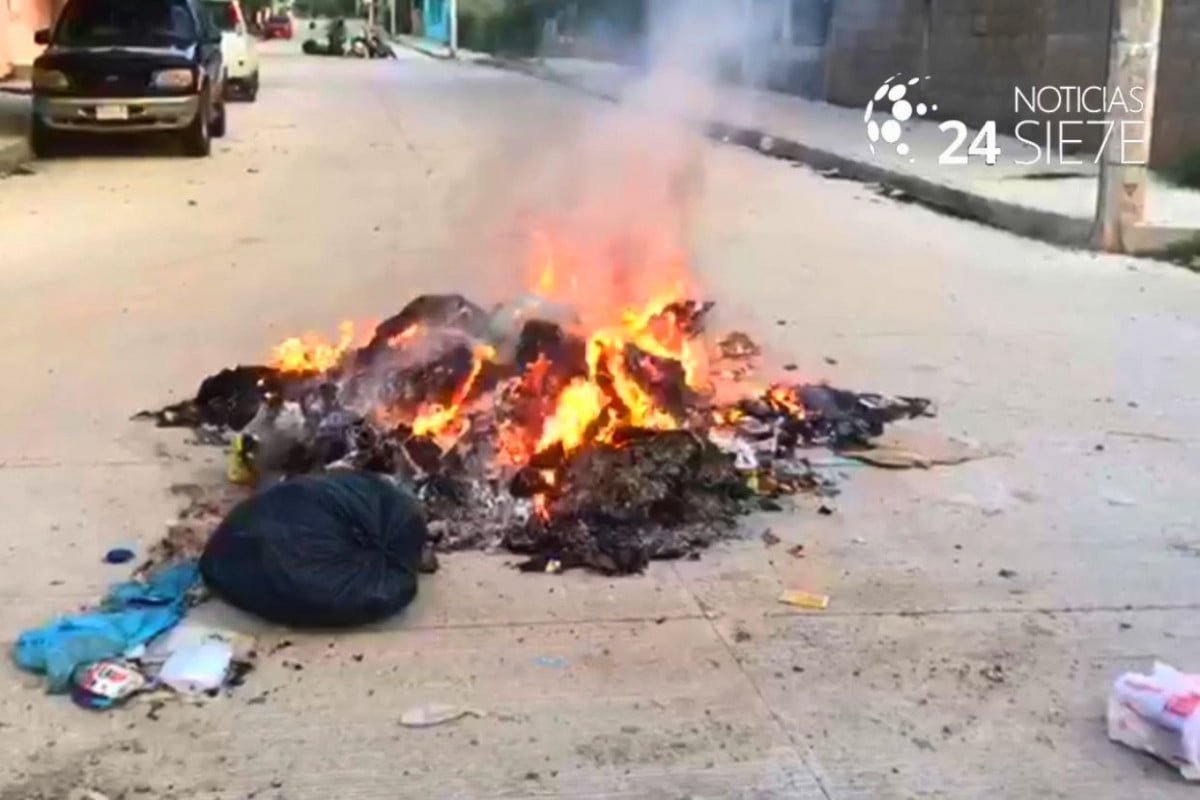 Por falla en la recolección, ciudadanos queman basura en Cd. Victoria