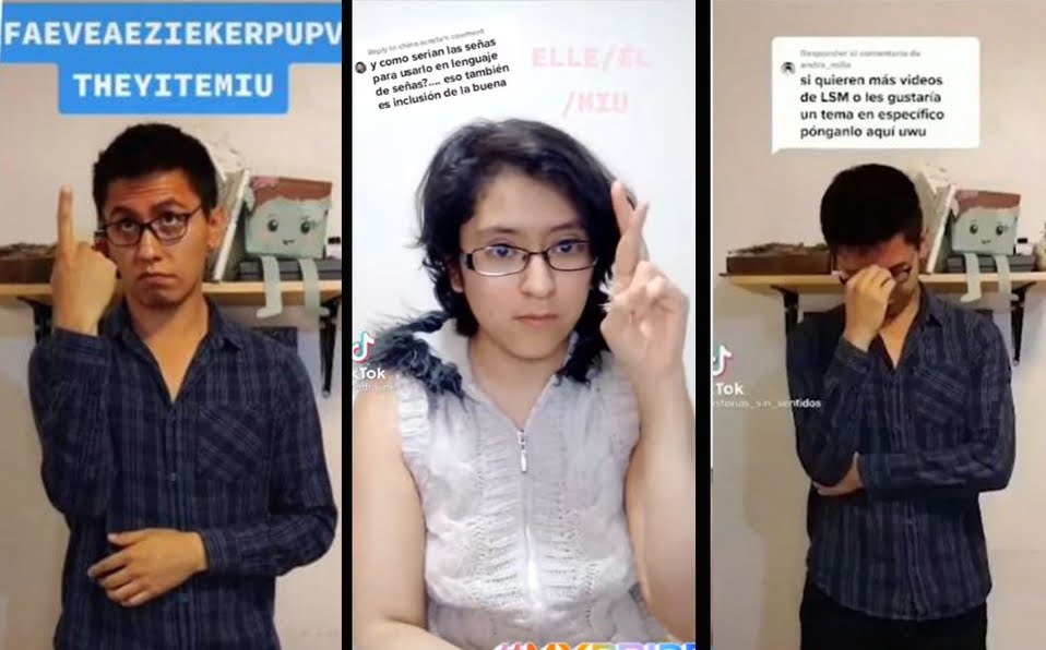 Tiktoker critica a Andra por usar lenguaje inclusivo en lengua de señas