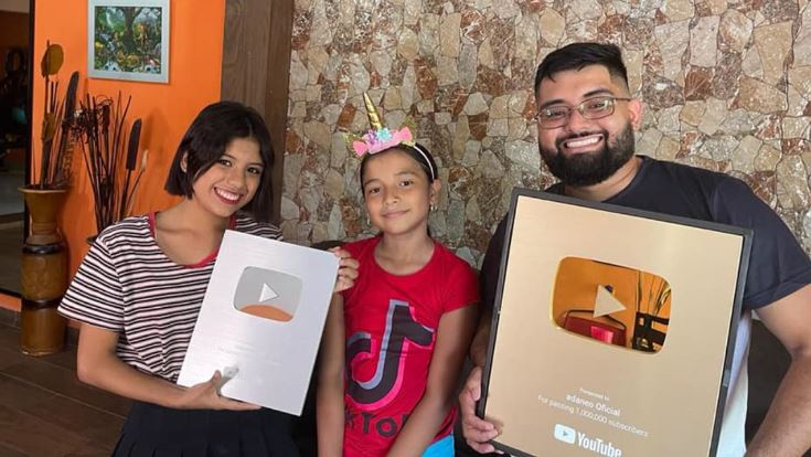 Familia originaria de Tamaulipas triunfa en YouTube 