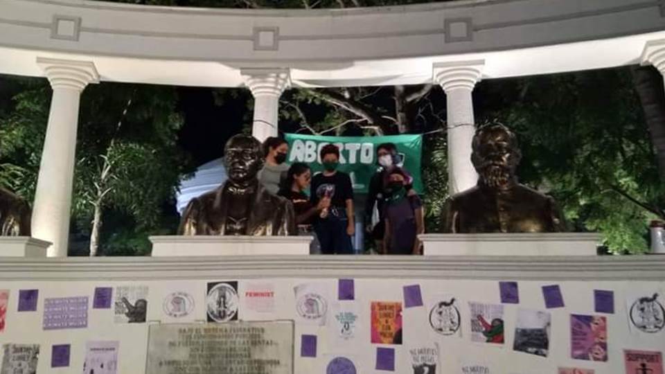 Actividad de feministas en Altamira termina en persecución policial