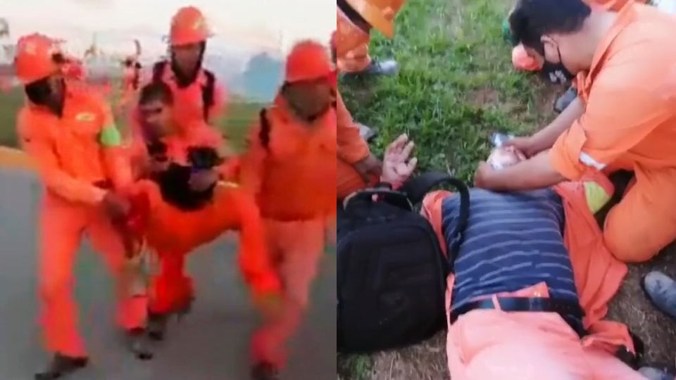 Policías agreden con gas lacrimógeno a obreros de Dos Bocas en protesta