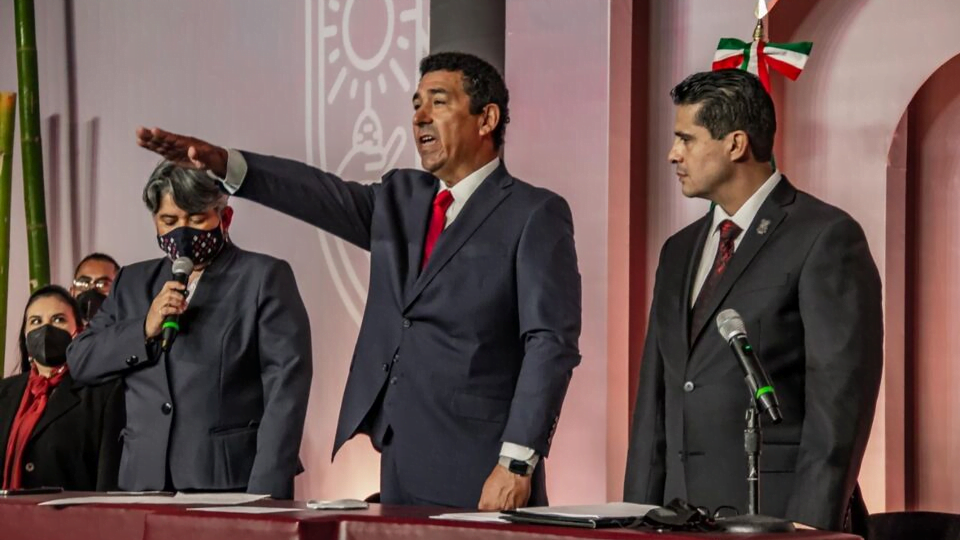 Inicia Mario Lopez nuevo trienio, con nombramientos y obras en Matamoros