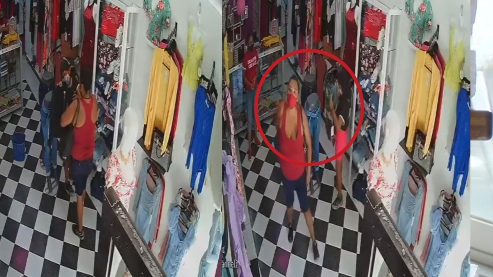 Mujer usa a niña para robar boutique de Tampico