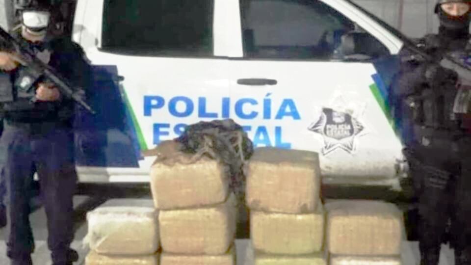 Aseguran más de 100 kilos de droga en brecha de Díaz Ordaz