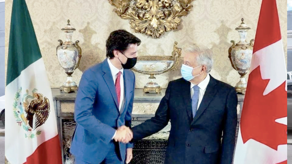 AMLO se reúne con Justin Trudeau en Washington; “Somos naciones hermanas”, destaca