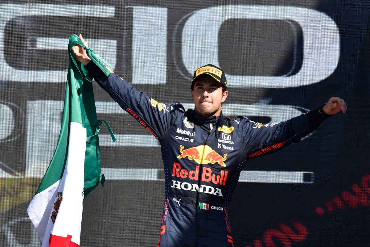 Checo Perez termina 3ro en el gran premio de México