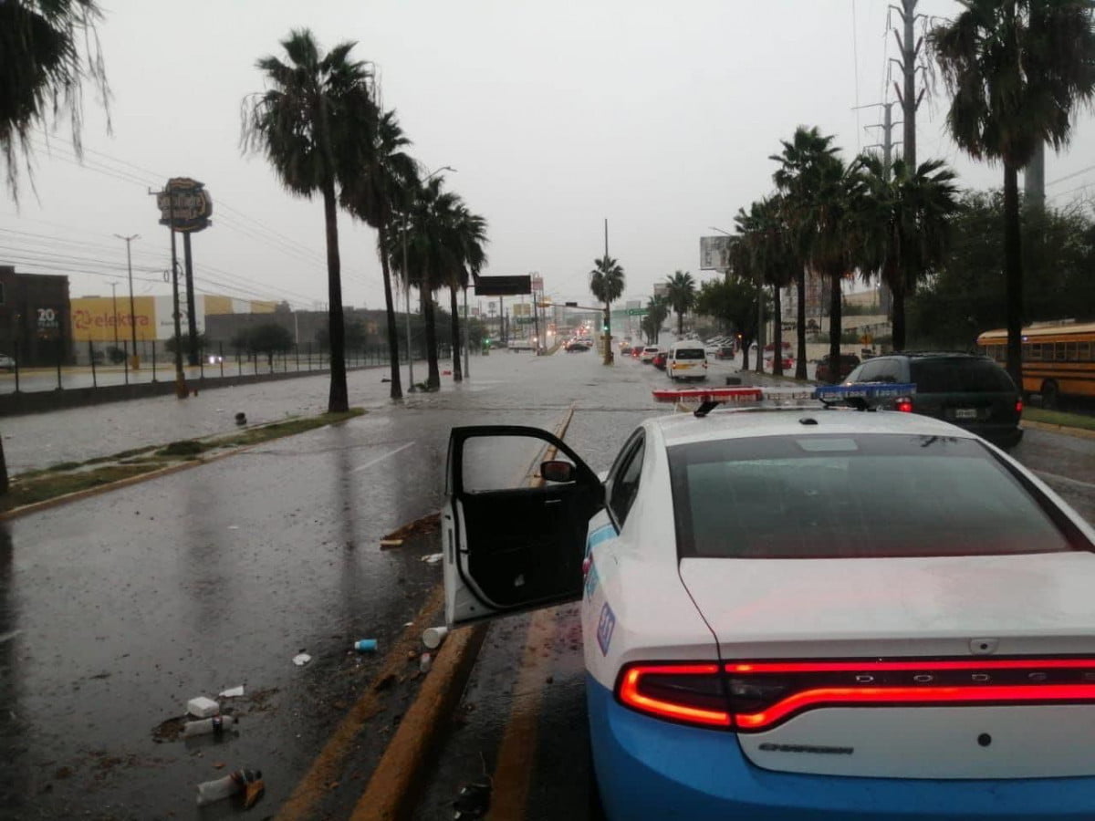 Frente Frío 9 entra en Reynosa con fuertes lluvias