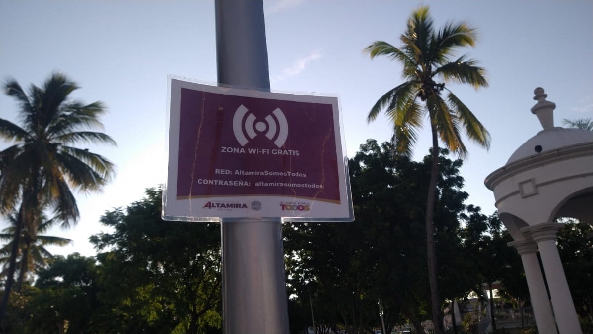 Dos espacios públicos de Altamira ya cuentan con Internet gratis