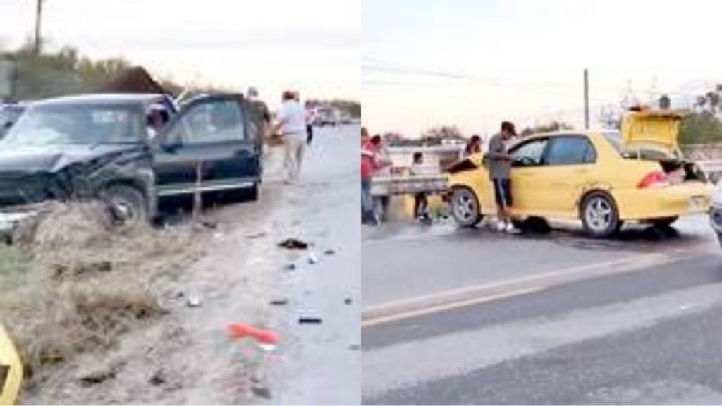 Choque deja cuantiosos daños en Carretera a la Ribereña