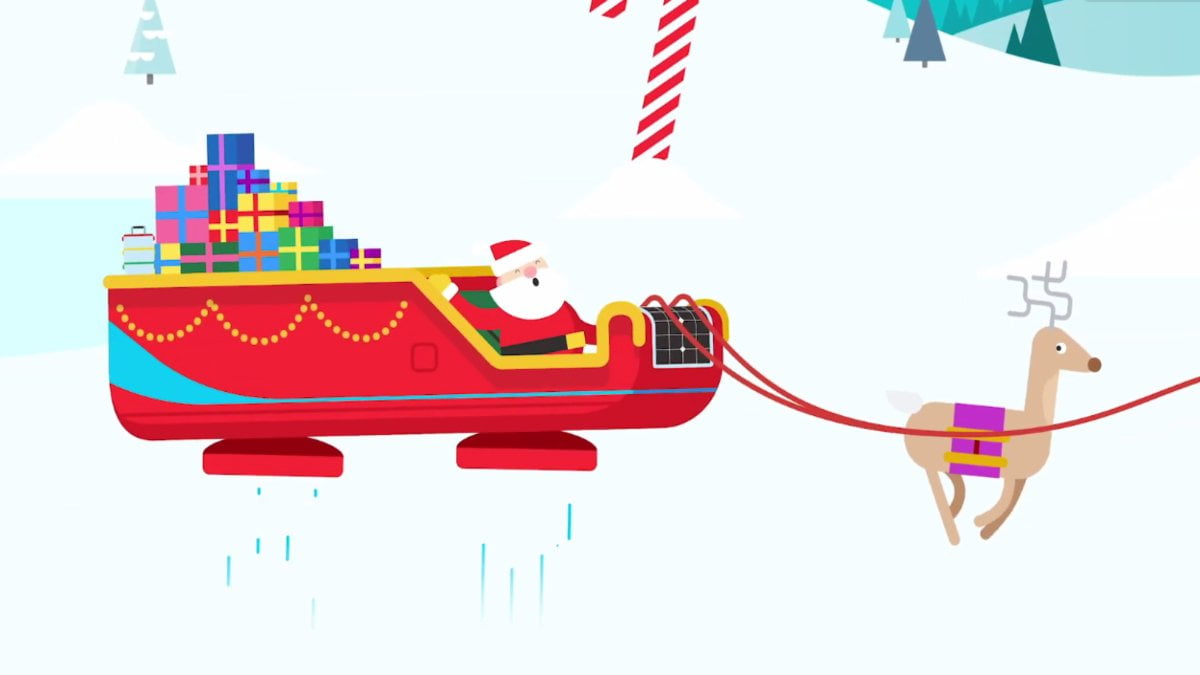 Sigue a Santa preparándose para Navidad en Google