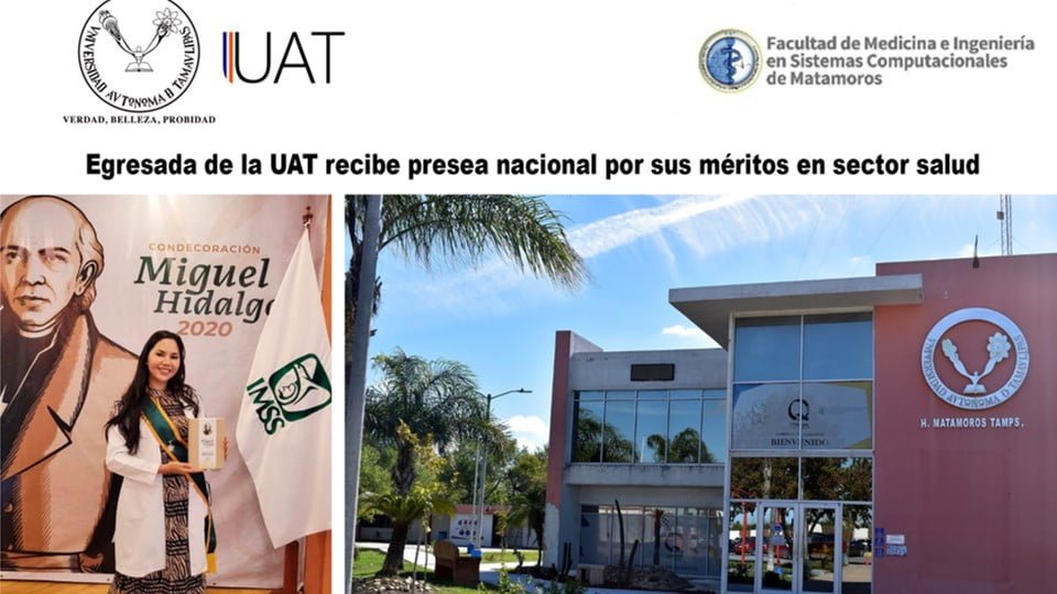Egresada de la UAT recibe presea nacional por sus méritos en sector salud