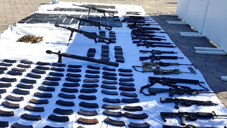 30 armas largas en Nuevo Laredo; asegura Ejército Mexicano
