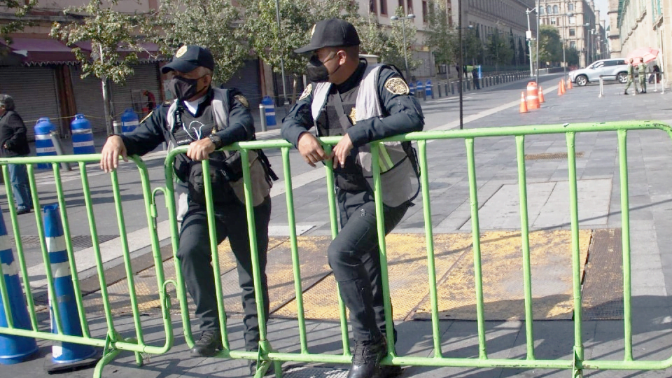 Cierran calles aledañas al Zócalo de la CDMX por informe de AMLO