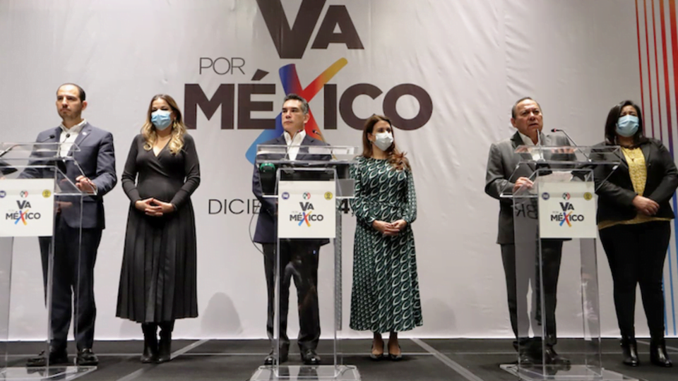 PAN, PRI y PRD irán en coalición por cuatro gubernaturas en 2022