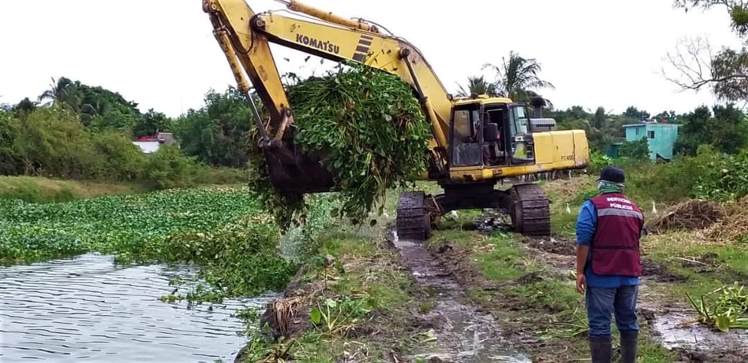 Permanente limpieza de lagunas en Ciudad Madero