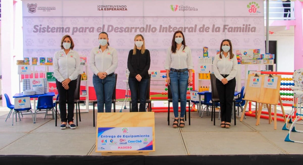 Entregan equipamiento en Centros de Atención Infantil y Comunitario del DIF Madero