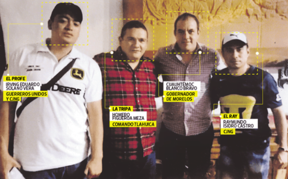 Desata polémica foto de Cuauhtémoc Blanco con lideres de grupos crimínales