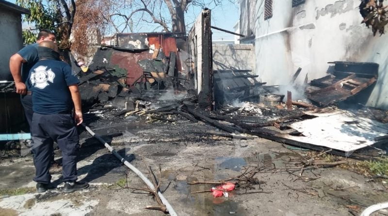 Incendio en vivienda abandonada de Matamoros