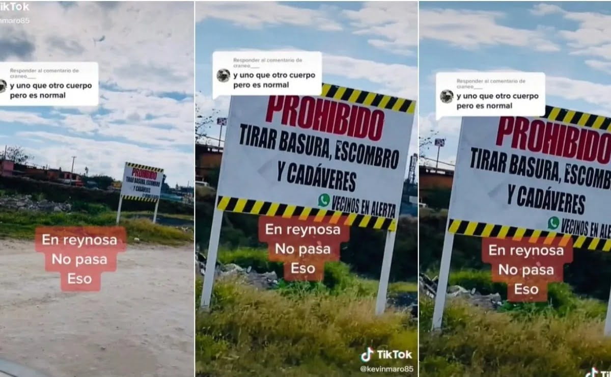 “Prohibido tirar basura, escombros y cadáveres”; se vuelve viral video de Reynosa