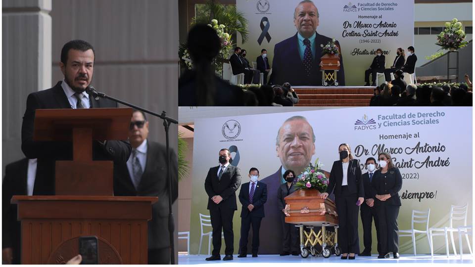 Rinde la UAT homenaje póstumo al Dr. Marco Antonio Cortina Saint André