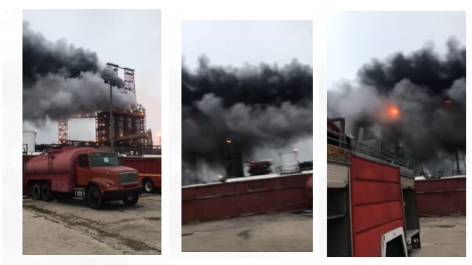 Falla en planta de Coque llena de cenizas colonias en Ciudad Madero 