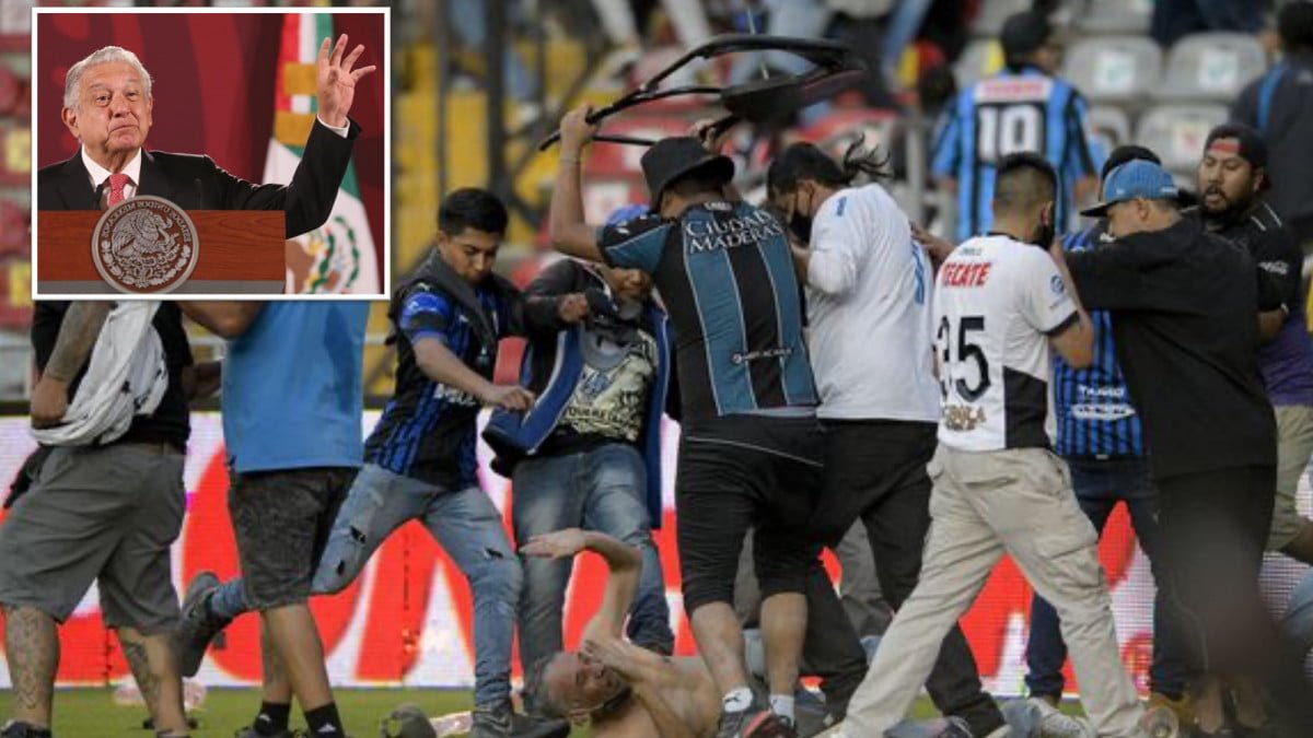 Sugiere AMLO consulta popular para resolver violencia en estadios