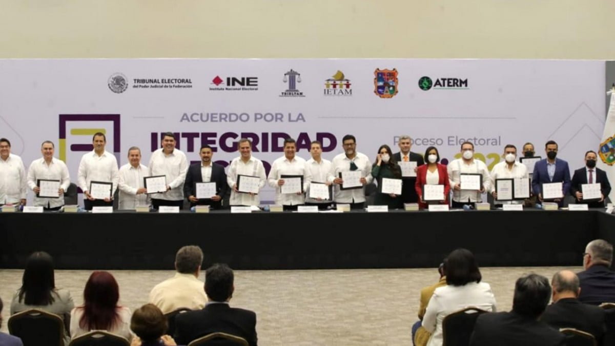 Firman autoridades electorales y partidos políticos Acuerdo por la Integridad del Proceso Electoral en Tamaulipas. 