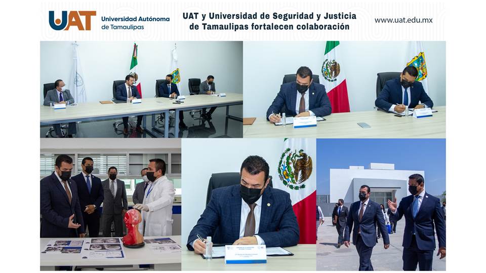 Fortalecen colaboración la UAT y la Universidad de Seguridad y Justicia de Tamaulipas