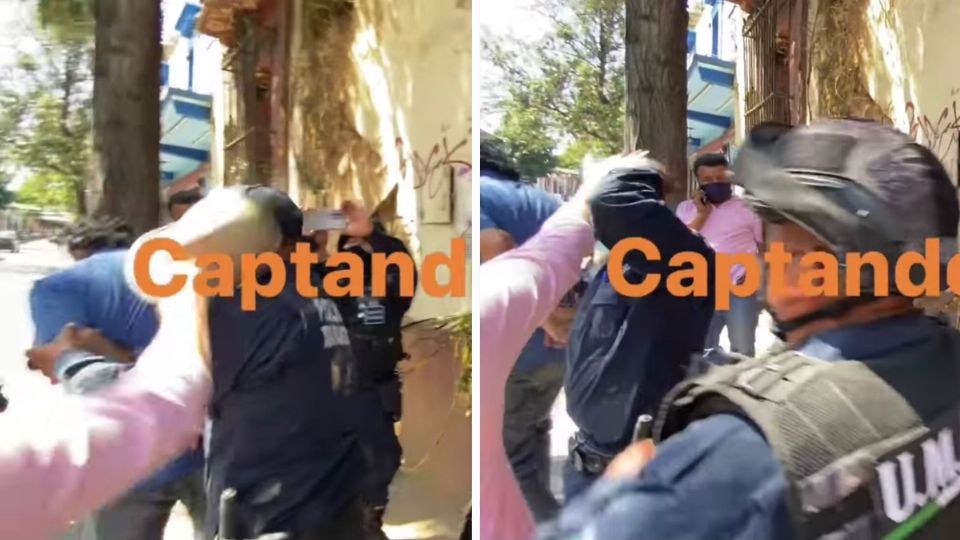 Mujer golpea a policía en pleno operativo, lo confundió con un ladrón