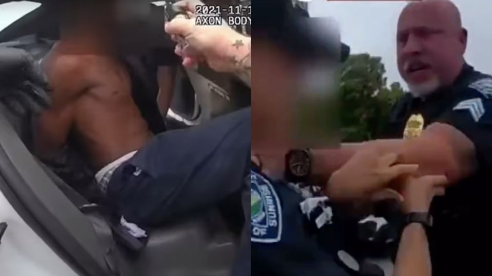 Exhiben en video a sargento agresivo: amenazó a un joven afroamericano y casi ahorca a una policía