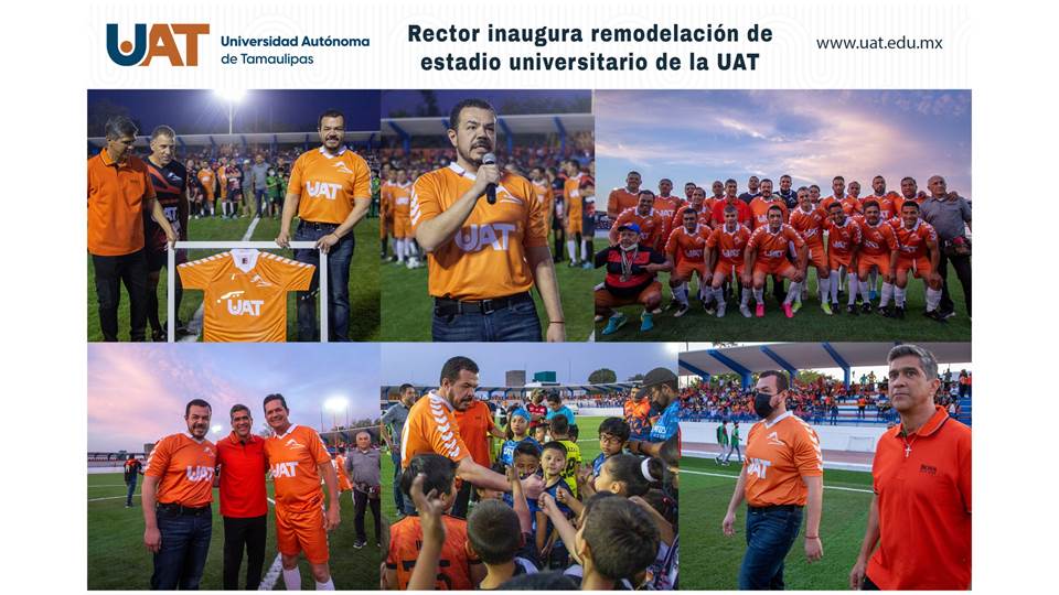 Rector inaugura remodelación de estadio universitario de la UAT
