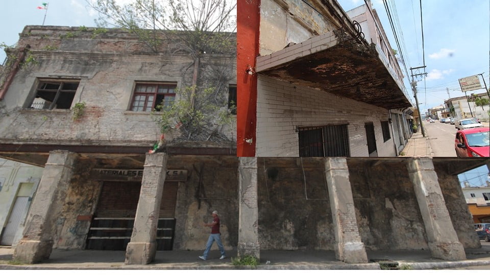 Por lo menos 134 edificios en Tampico representan un riesgo; algunos tienen hasta 120 años de antigüedad