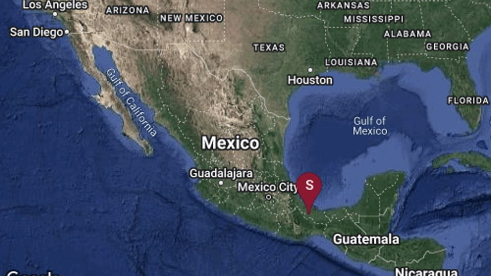 Reportan sismo en Veracruz con magnitud preliminar de 6.2