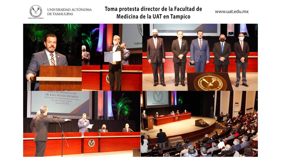 Rinde protesta el nuevo director de la Facultad de Medicina UAT Tampico
