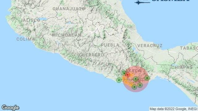 Sismo magnitud 5.2 con epicentro Oaxaca; se percibe en Ciudad de México