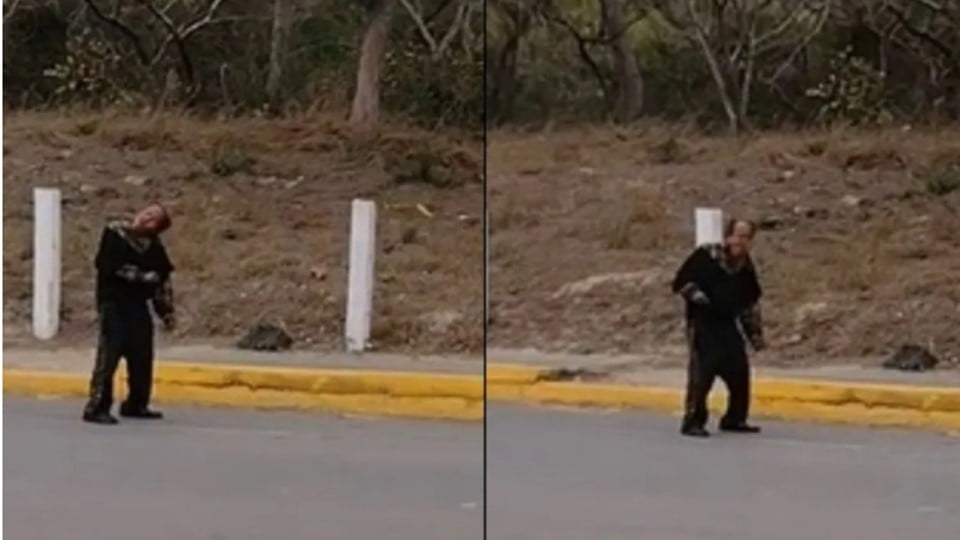 Aterrador VIDEO de zombi caminando en Tamaulipas