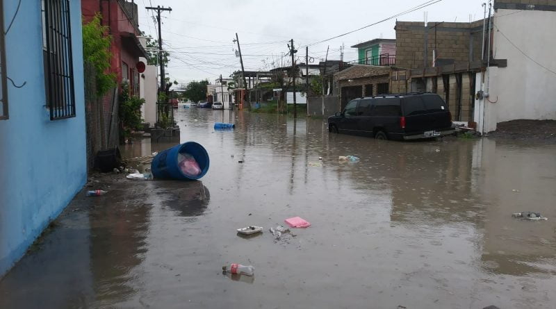 Fuertes lluvias en Matamoros dejan 110 colonias inundadas