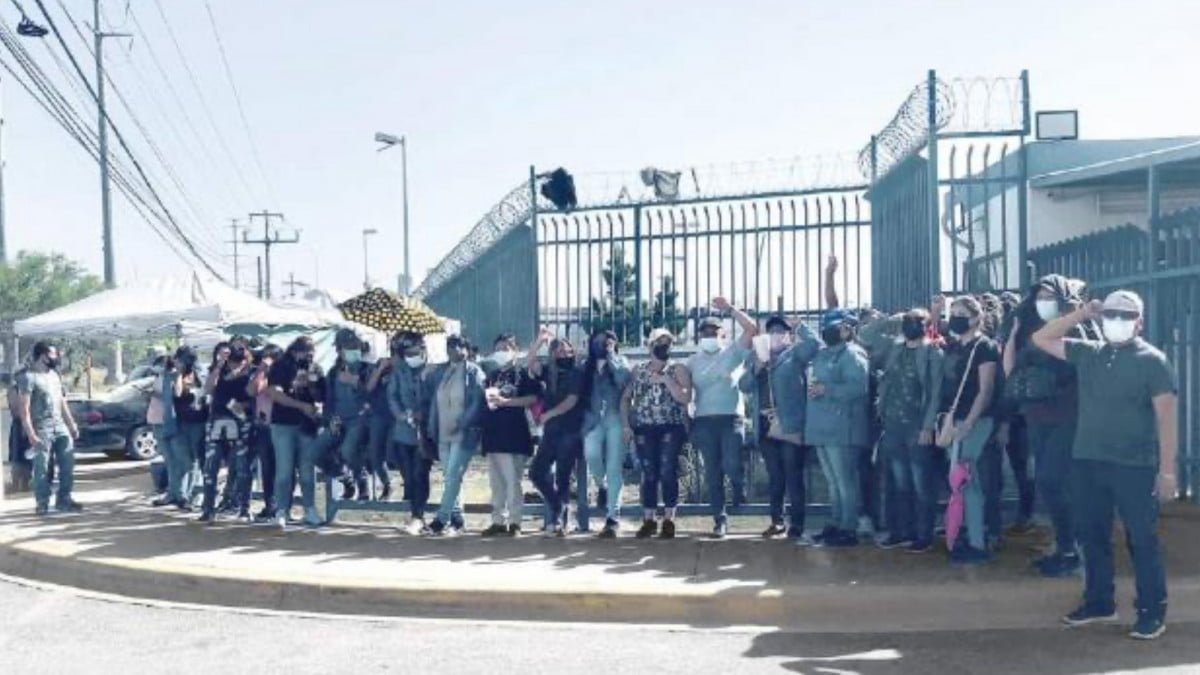 Protestan obreros de empresa Panasonic en Reynosa, exigen nuevo sindicato