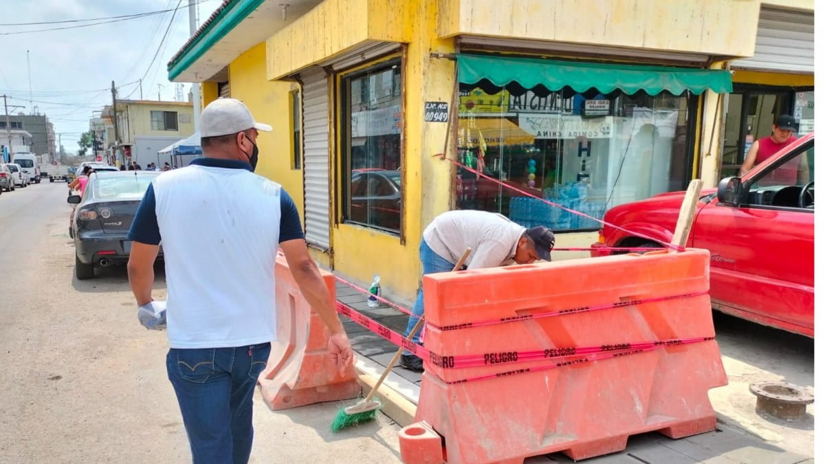 Preocupa a comerciantes fracturas en calle de zona centro de Altamira