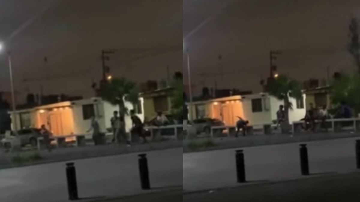 Captan en video a jóvenes causando destrozos en alumbrado público