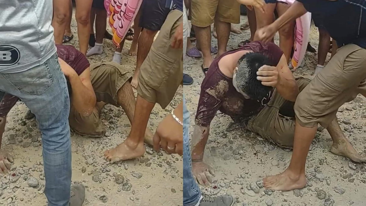 Sacan a golpes a un hombre por hacer tocamientos obscenos a una menor de edad