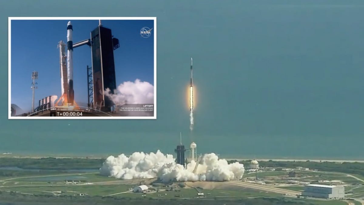 Despega con éxito primera misión privada espacial a Estación Espacial Internacional