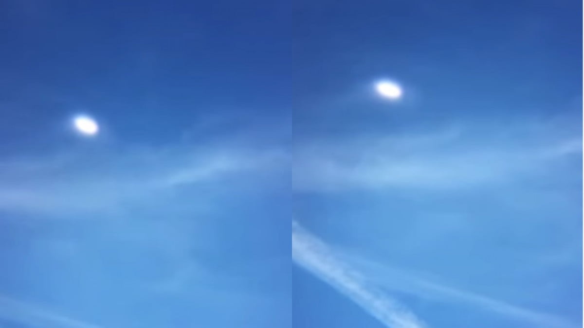 Captan bola de luz Ovni en pleno luz de día