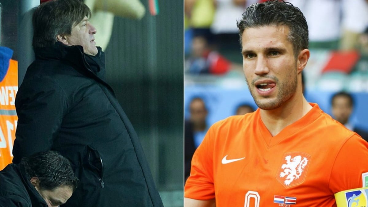 Robin Van Persie se burla de Miguel Herrera por su sobrepeso