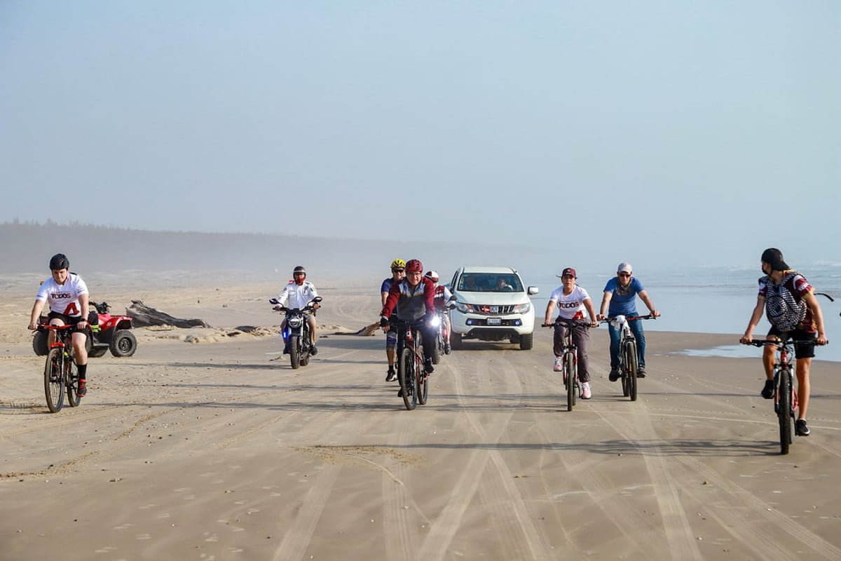 Efectúan rodada deportiva en el puerto de Altamira