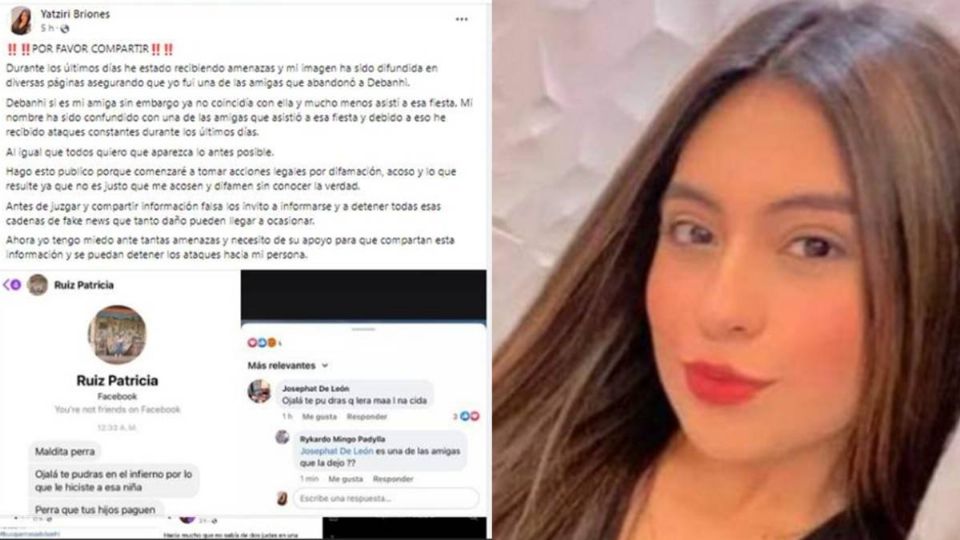 “Yo no asistí a la fiesta”: Amiga de Debhani pide detener acosos y amenazas 